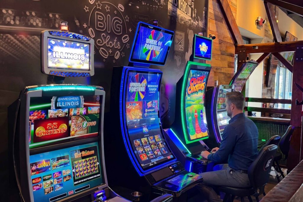 Niko's Tavern Elgin Gaming Room with Player